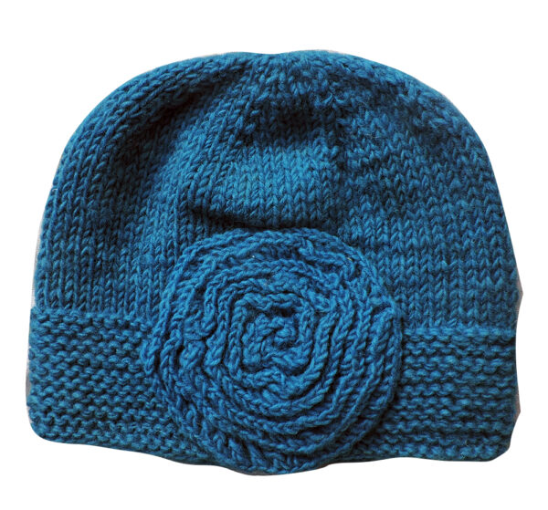 Blue Tone Warm Woolen Beanie Hat