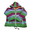 Eco friendly woolen made multicolor kid jacket