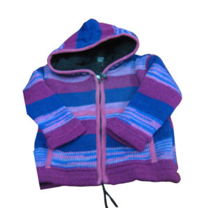 Bluish mix vintage woolen kid jacket