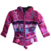 flowers embroidered handmade Wool Kid Jacket