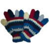 Mix Color Full Finger Woolen Gloves