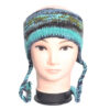 Blue tone woven sheep wool head band