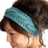 Light sky blue tone woolen head bands