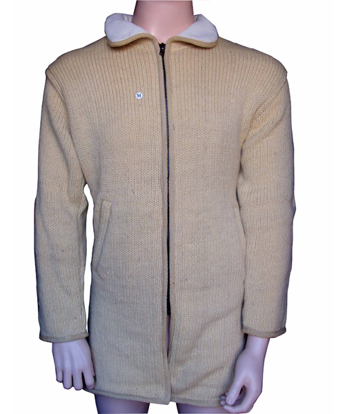 Namaste handmade fleece lined hoodless jacket