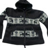 Ethnic hippie woolen fleece men winter jacket