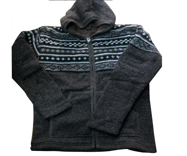 Ethical hippie Nepalese hooded pullover