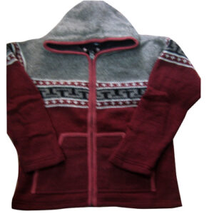 Warm inner fleece added cozy knit jacket