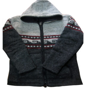 Made in Nepal retro inspired woolen fleece jacket