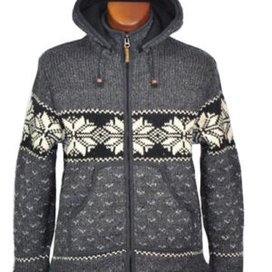 Knitted Wool Cardigan Hoodie