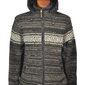 Hippie Knitting Wool Hooded Jacket
