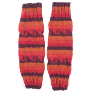 Hand knitted warm 100% wool winter leg warmers