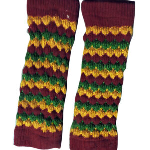 Multi crushes hippie woolen winter leg warmers