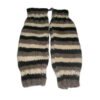 Dark themed multicolor wool leg warmers