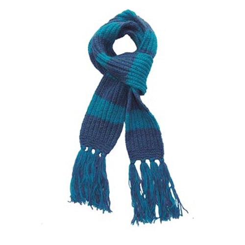 Blue Handmade Woolen Muffler - Clothing in Nepal Pvt Ltd