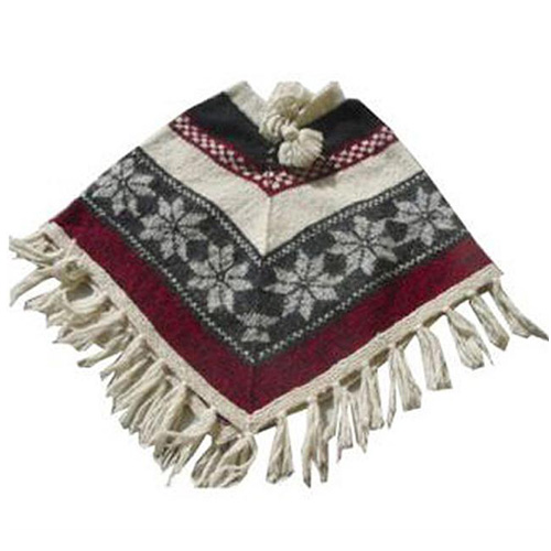 100% wool handmade stylish & warm poncho