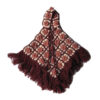 Made in Nepal Artisanal hoodless woolen poncho