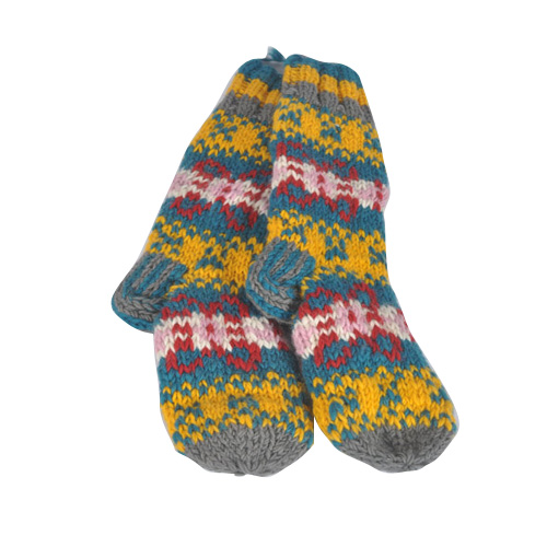 Colorful Hippie Knitted Woolen Shocks