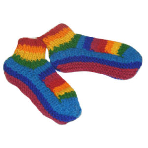 Rainbow tone bonny woolen shoes