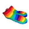 Rainbow exploded boho woolen footwear