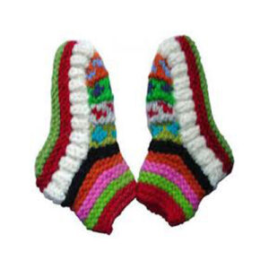 Prismatic hunky woolen shoes