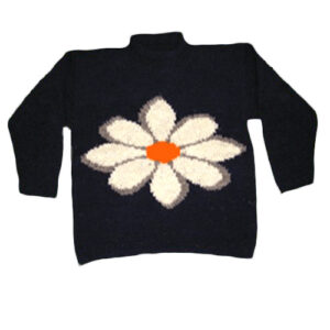Floral Embroidered Durable Woolen Sweater