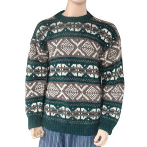 Vintage Woolen Sweater with Unique Patterns