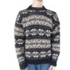 100% Wool Knitted Hippie Puffin Sweater