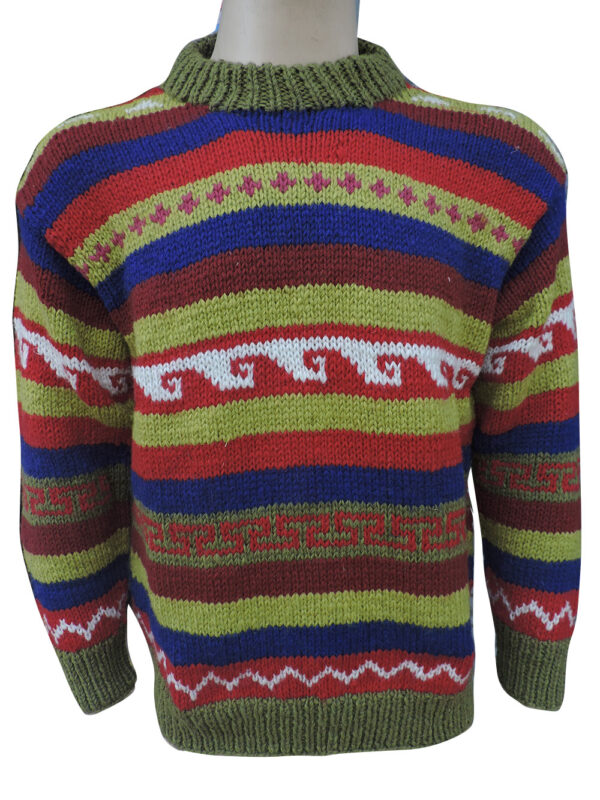 Handmade Hippie Striking Woolen Jumper