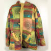 Vibrant Tone Bhutanese Design Hippie Hoodie