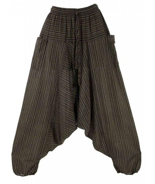 Fairtrade Striped Hippie Cotton Harem Pant