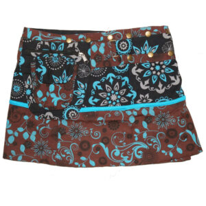 Multicolor Hippie Handmade Wrap Skirt