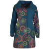 Multicolor tone beautiful mandala printed women long coat