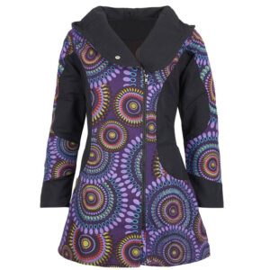 Women’s Fashion winter reversible fleece long cotton jacket