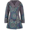 Colorful mandala arts printed handmade warm cotton long coat