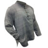 Gray Plain Hippie Cotton Shirt