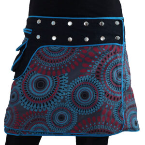 Sustainable hippie reversible ladies cotton skirt