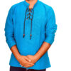 Sky Blue Cotton Kurtha