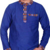 Blue Grandad Hippie Men Shirt