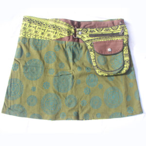 Vintage Hippie Casual Mini Skirt