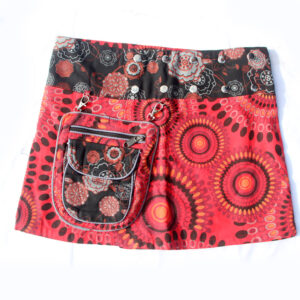 Colorful Hippie Vibrant Cotton Skirt