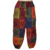 Stripe Patchwork unisex Cotton Trousers Hippie Boho Yoga Pant