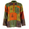 Patchwork Hippie Shirt Boho Festival Collarless Granddad holiday 100% handmade in Nepal