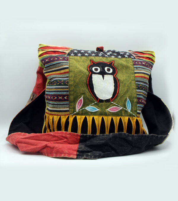 Bird Hand Embroidery Hippie Bohemian Shoulder Bag