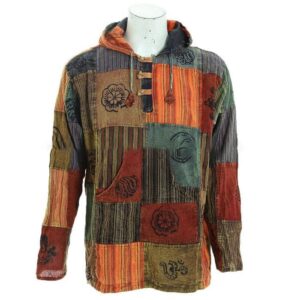 Fair Trade Hippie Cotton Patchwork Hoody