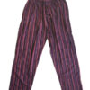 Summer Striped Hippie Cotton Cargo Pant