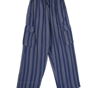 Handmade Striped Hippie Cotton Cargo Pant