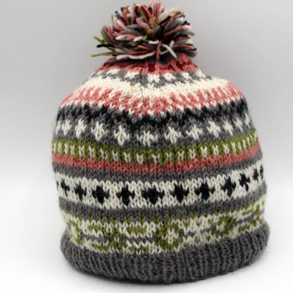 Hippie Wool Beanie Hat Fleece Lining