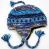Handmade Wool Earflap Hat Fleece Lining