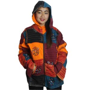 Folk Printed Patchwork Jacket