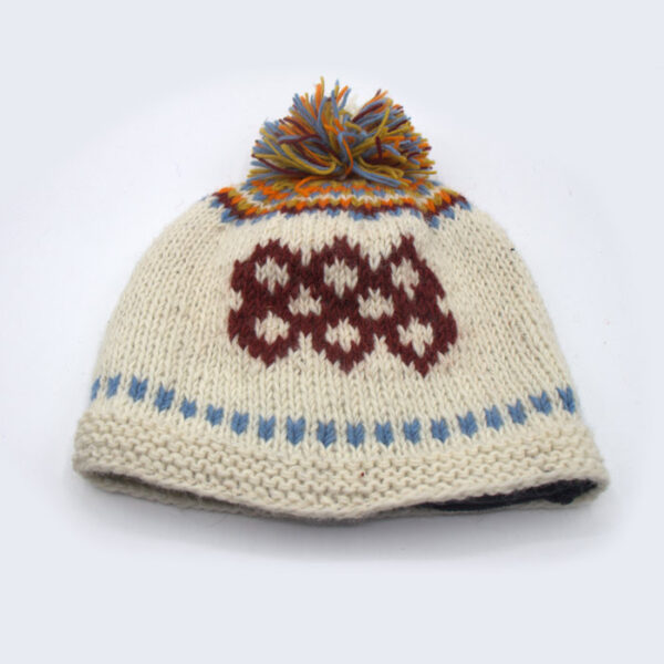 Fairtrade Yak Wool Knitted Cap With Fleece Lining